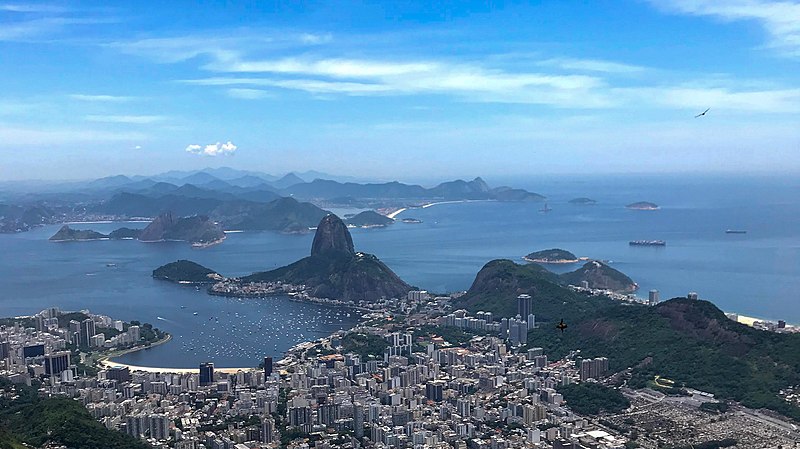 Baía de Guanabara vista do Cristo, Rio de janeiro